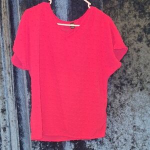 SHEIN Bright Pink Short Sleeve Top